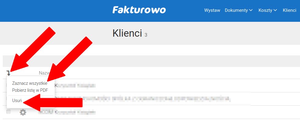 Jak usunąć/edytować klienta?