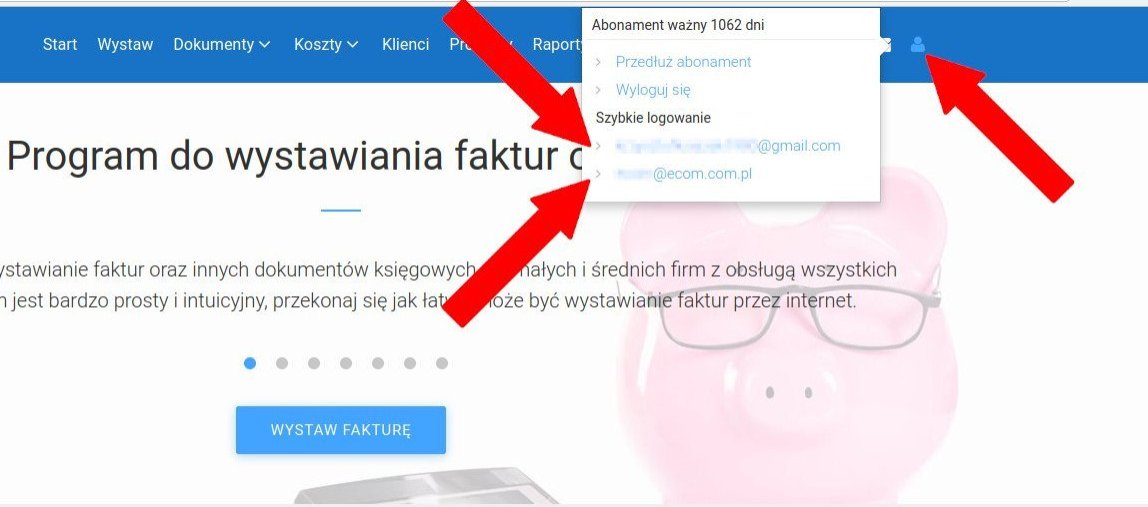 Logowanie poprzez panel administracyjny