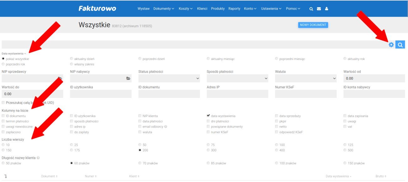Pobieranie wielu dokumentów