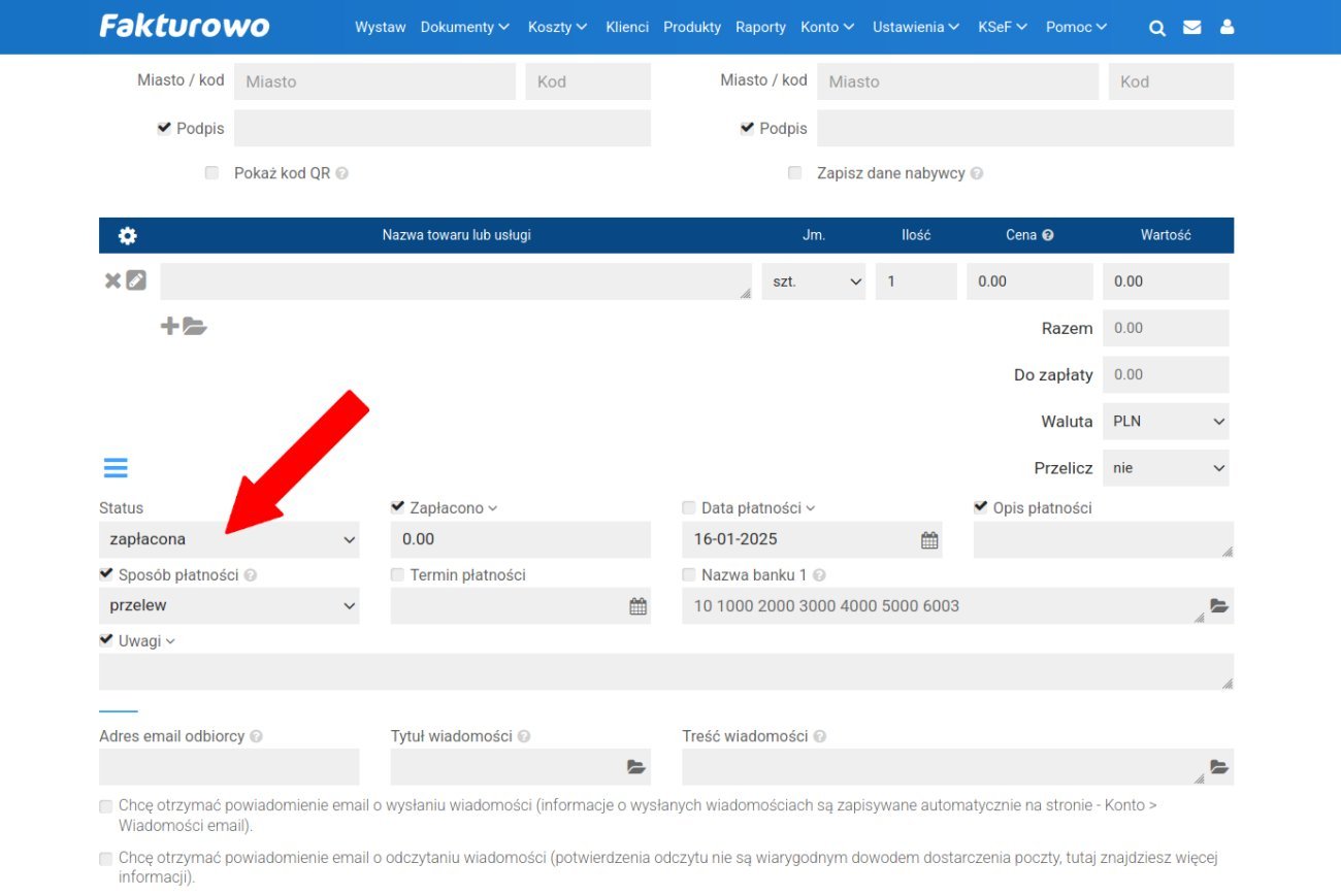 Oznaczanie płatności