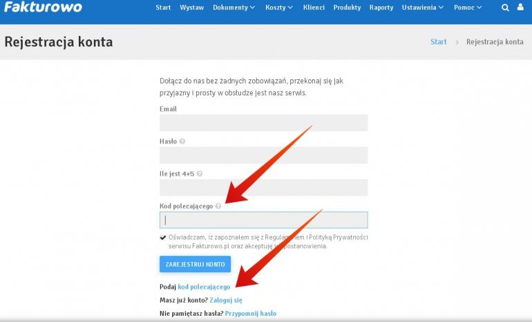 Kod polecającego w programie partnerskim