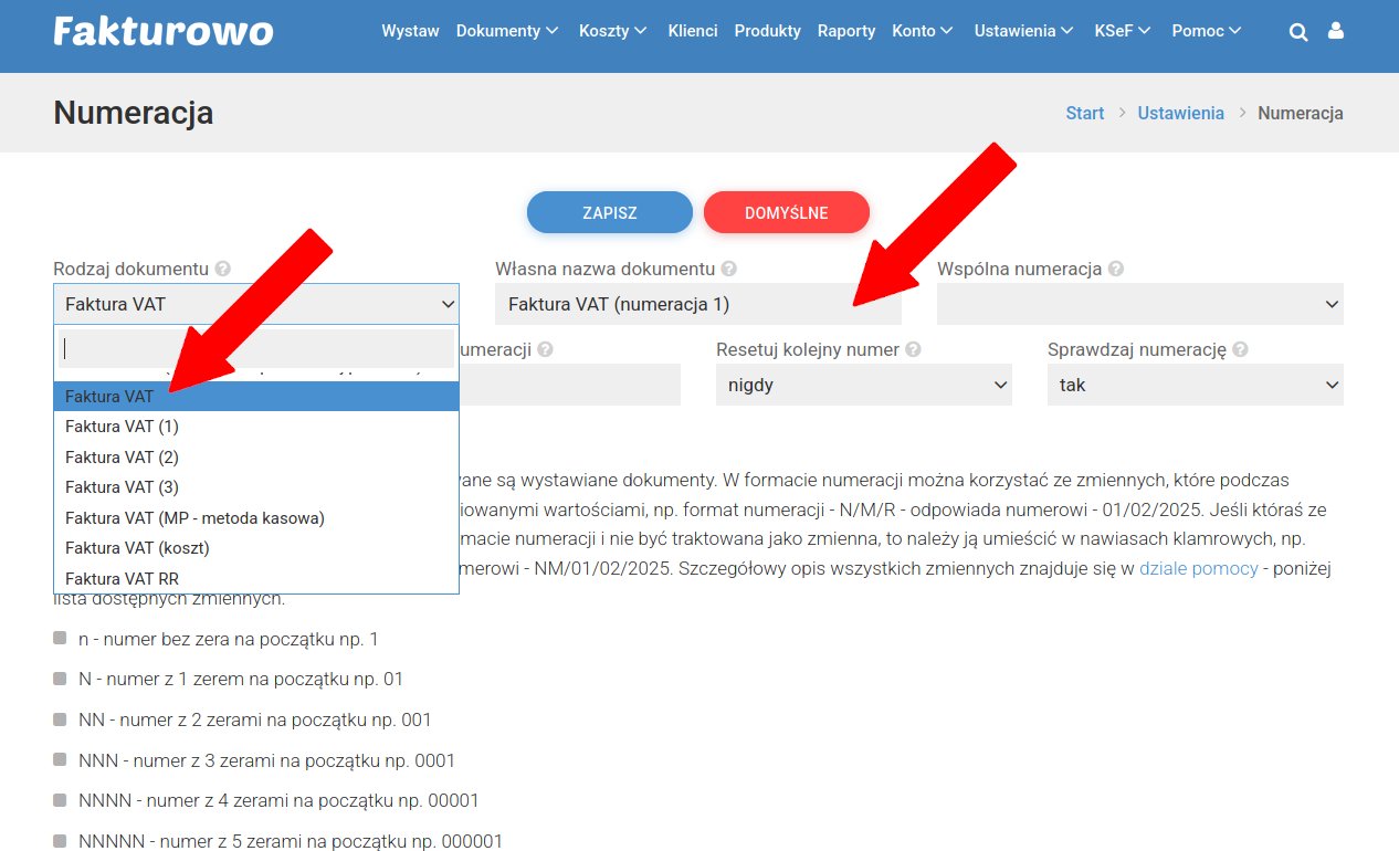 Osobna numeracja