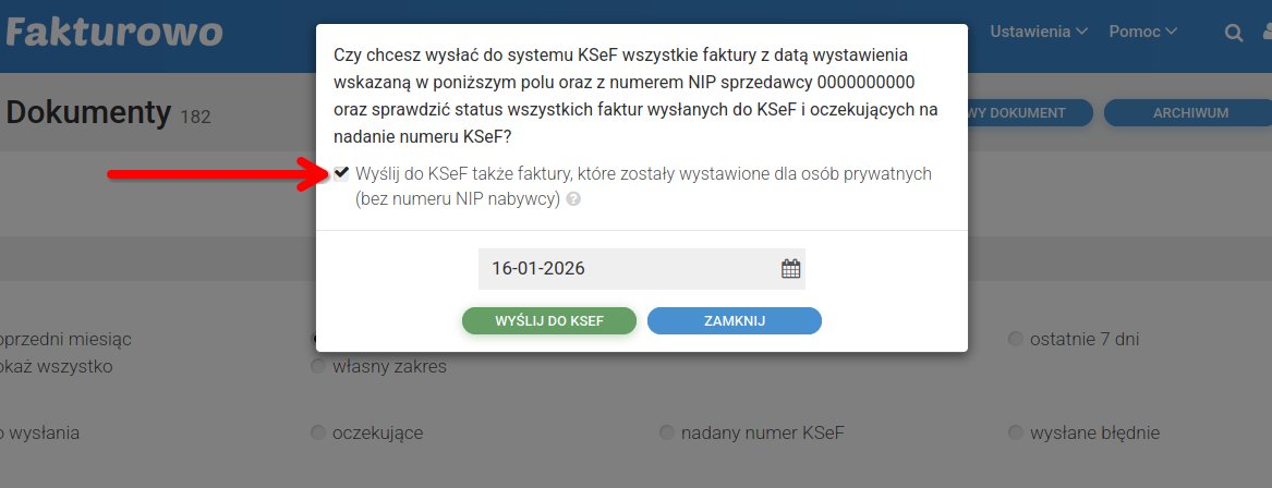 Faktury bez NIP w KSeF