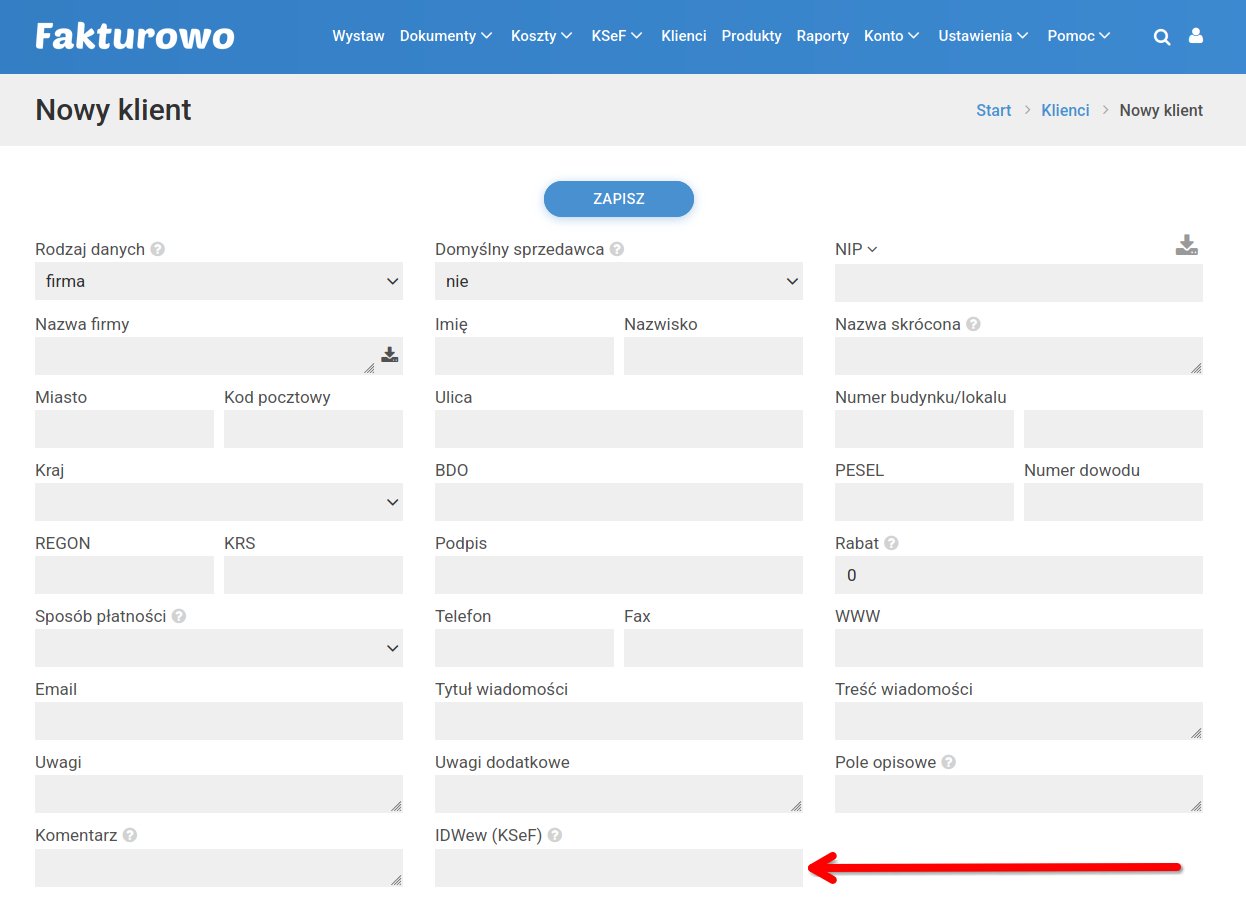 IDWew – identyfikator wewnętrzny podmiotu (KSeF)