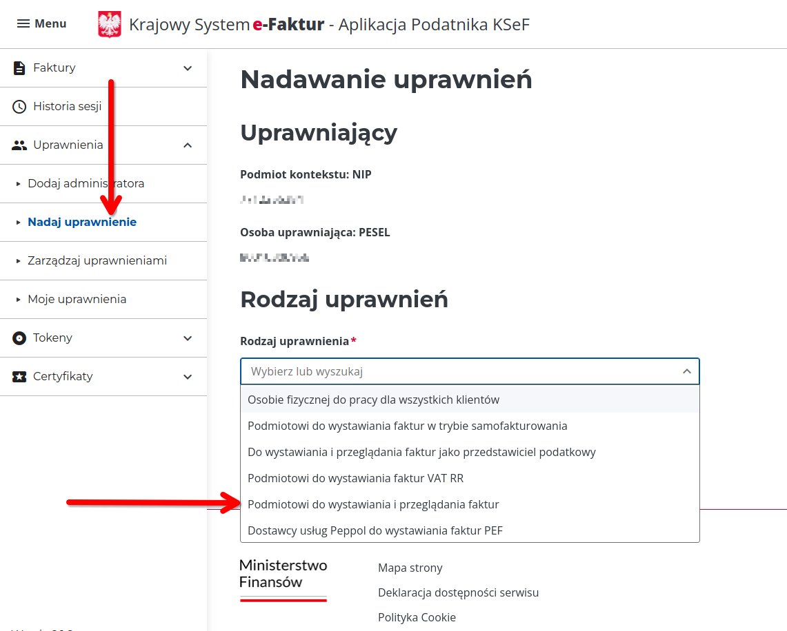 Nadanie uprawnień dla biura rachunkowego