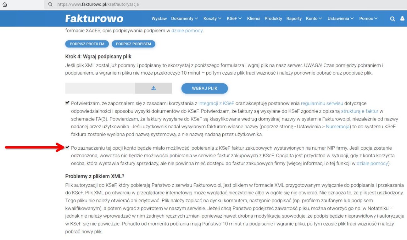 Ograniczenie dostępu do KSeF