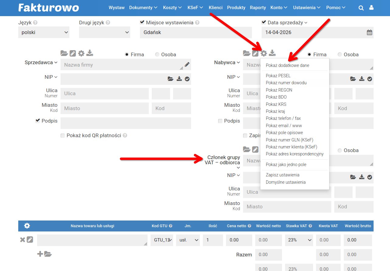 Członek grupy VAT – odbiorca
