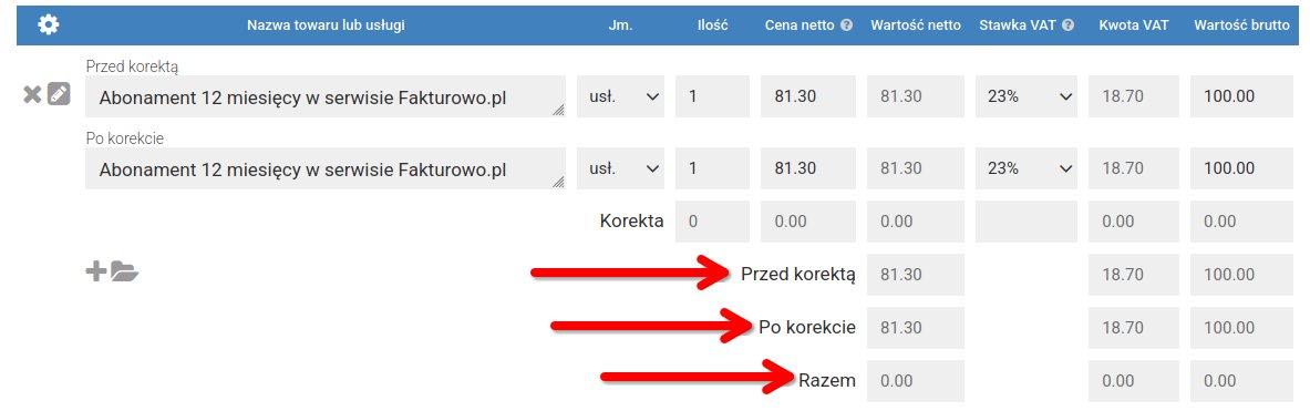Korygowanie faktury w KSeF