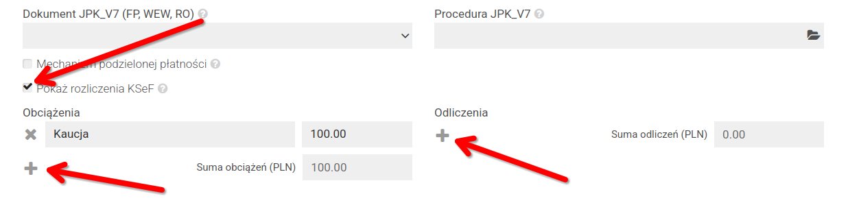 Rozliczenie na fakturze (KSeF)