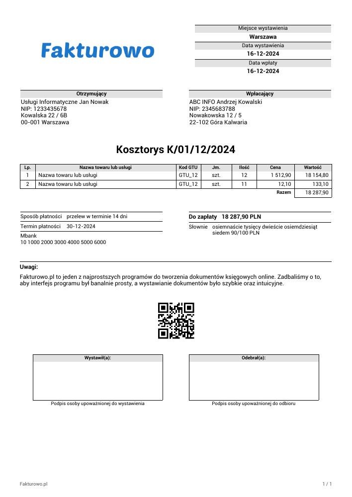 wzór PDF kosztorysu (bez vat)