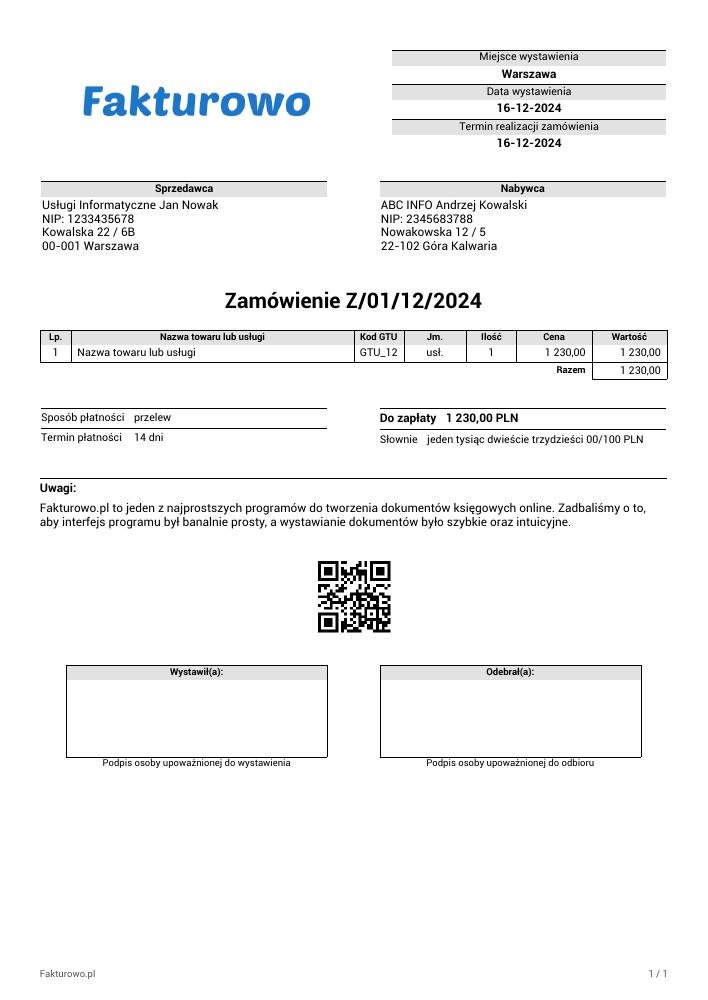 wzór PDF zamówienia (brutto)